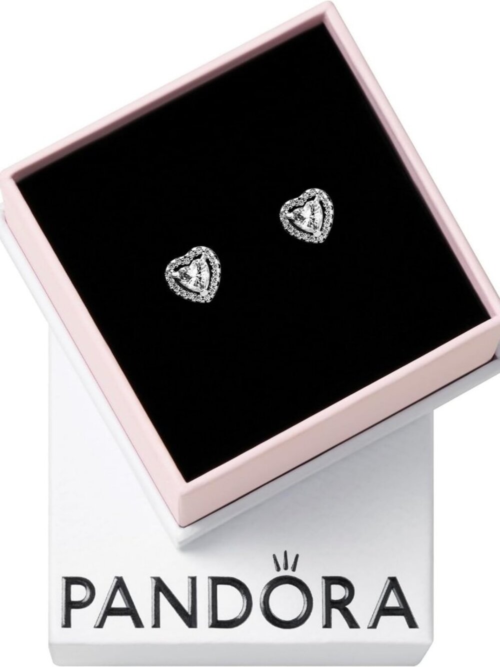 Elevated Heart Stud Earrings - Dazzling Jewelry, Perfect Gift for Her